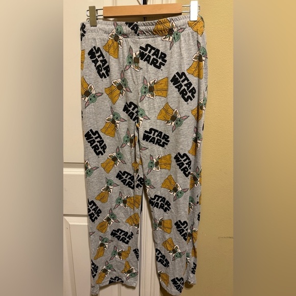 Star Wars Baby Yoda Eating Soup Men’s pajama Pants Sz M - Picture 8 of 8